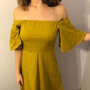 Zara off the shoulder midi dress